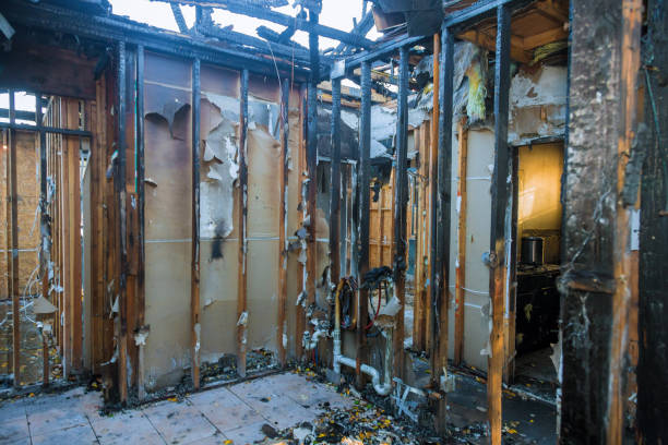 Professional Emergency Fire Cleanup technician working in Highland, UT